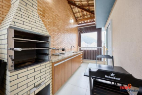 Apartamento com ar condicionado e churrasqueira a 100 metros da praia - 02 dormitórios - Edifício Água Viva - apto 28